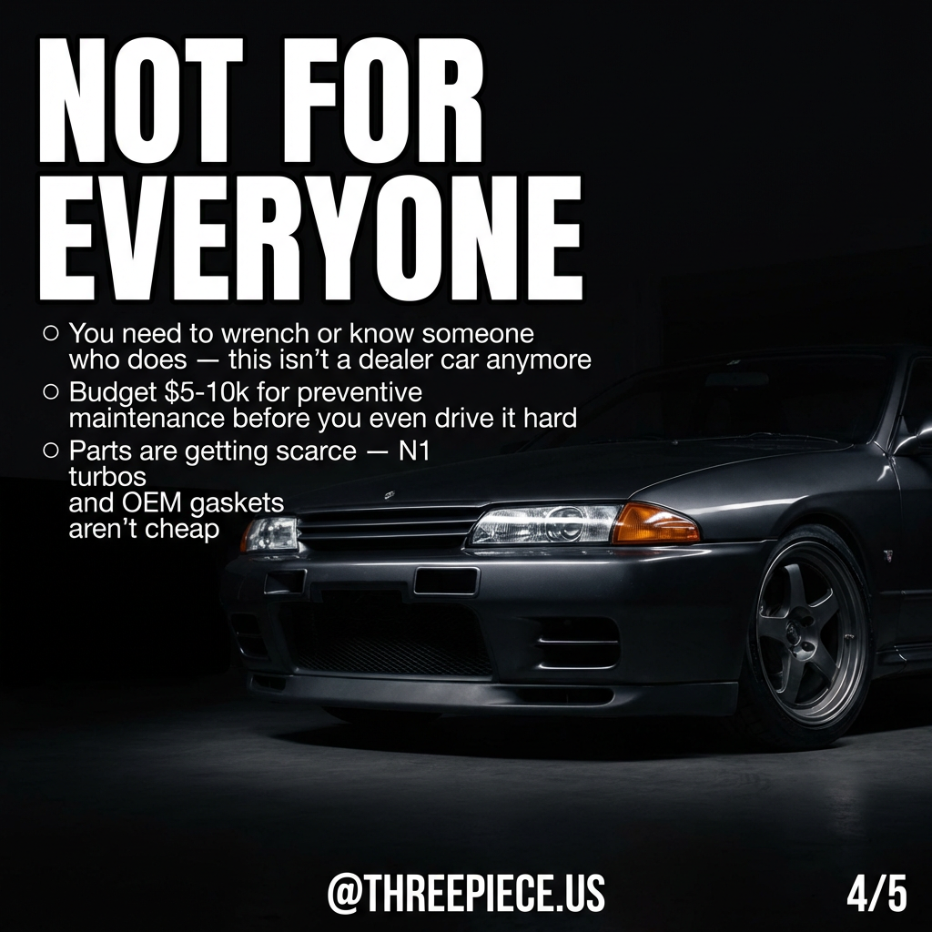 R32 GT-R maintenance requirements and parts availability concerns