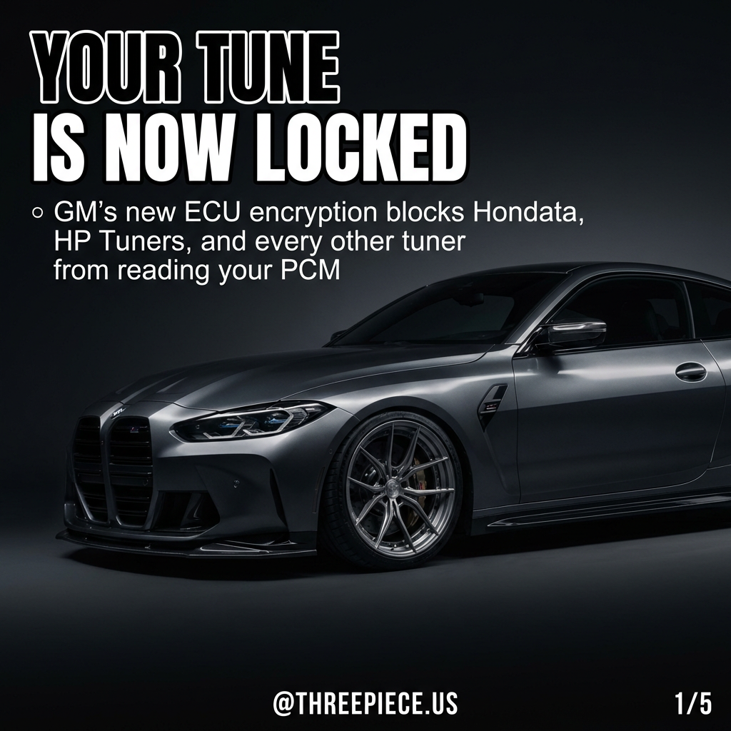 GM ECU encryption blocking aftermarket tuning access