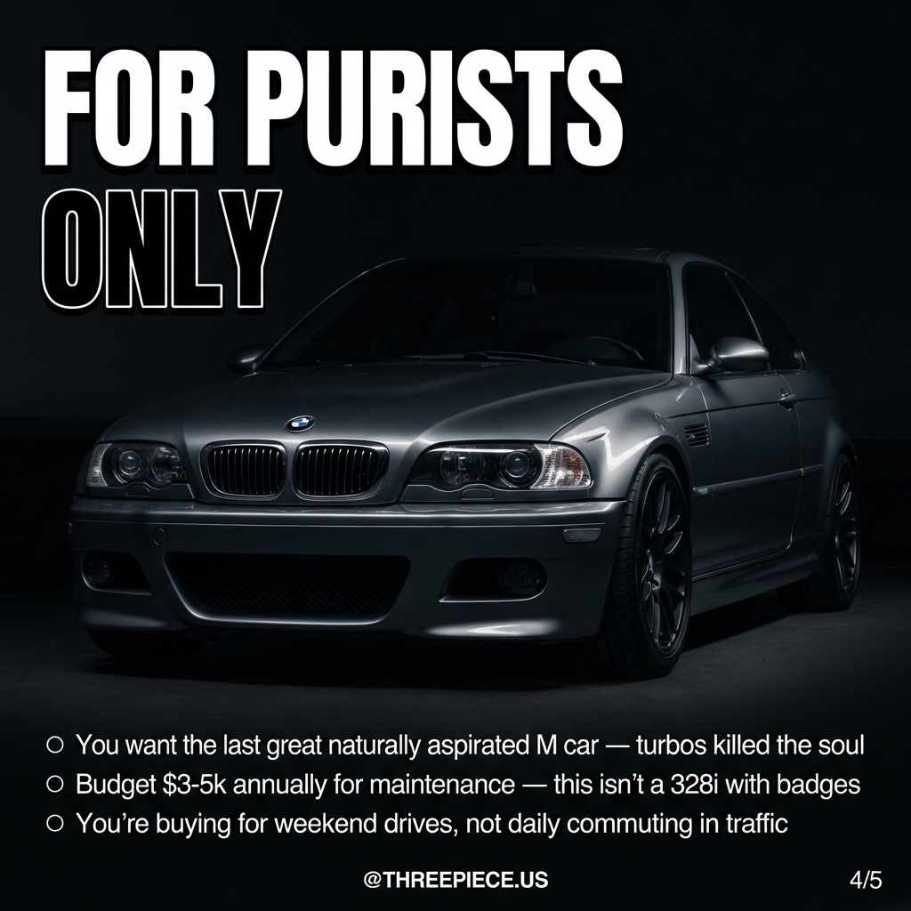 BMW E46 M3 maintenance costs and ownership reality for enthusiasts