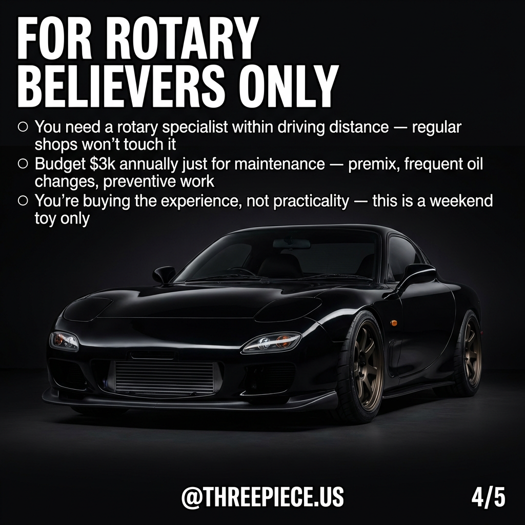 Mazda RX-7 FD maintenance costs and parts