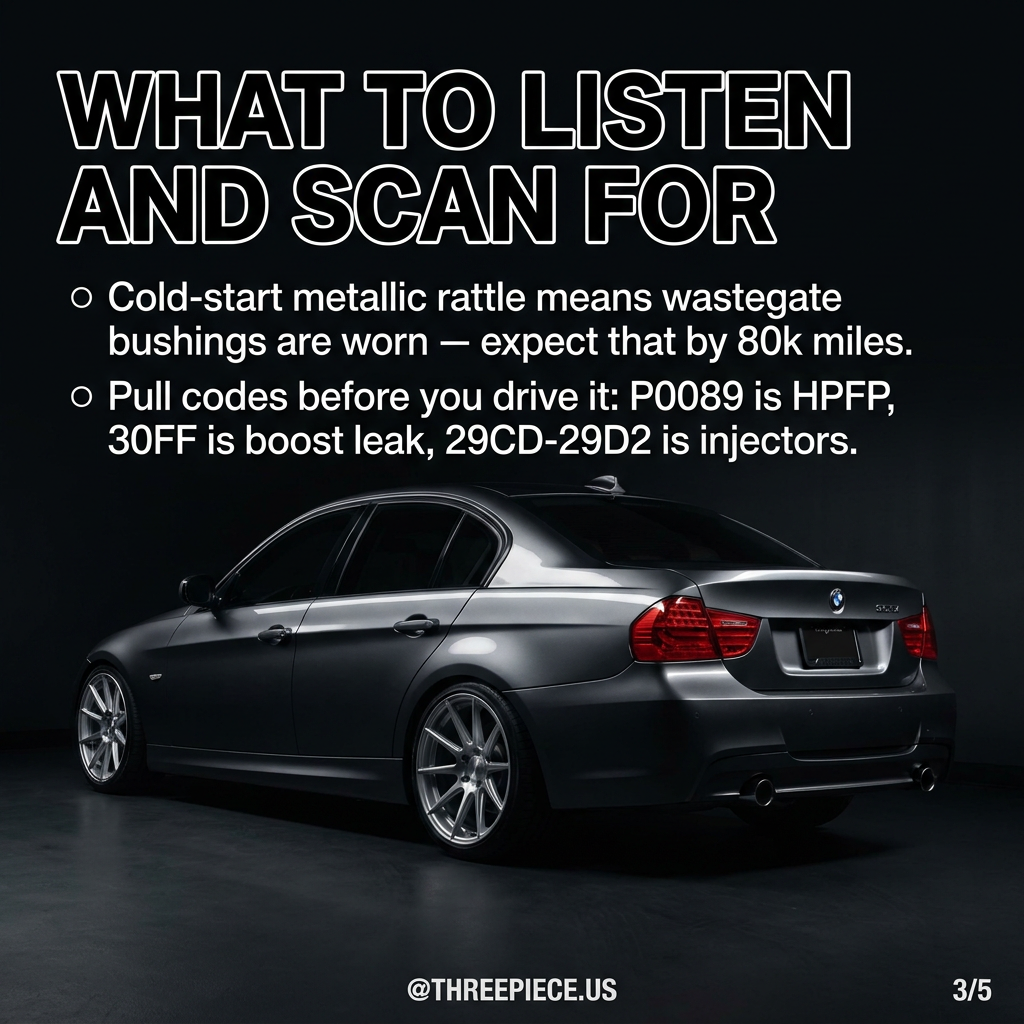 BMW N54 wastegate rattle diagnosis and turbo replacement cost breakdown