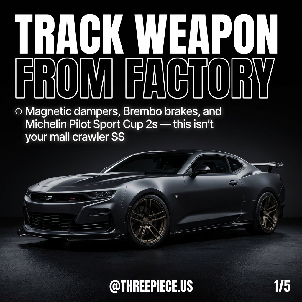 Chevrolet Camaro SS 1LE track weapon with factory aero package