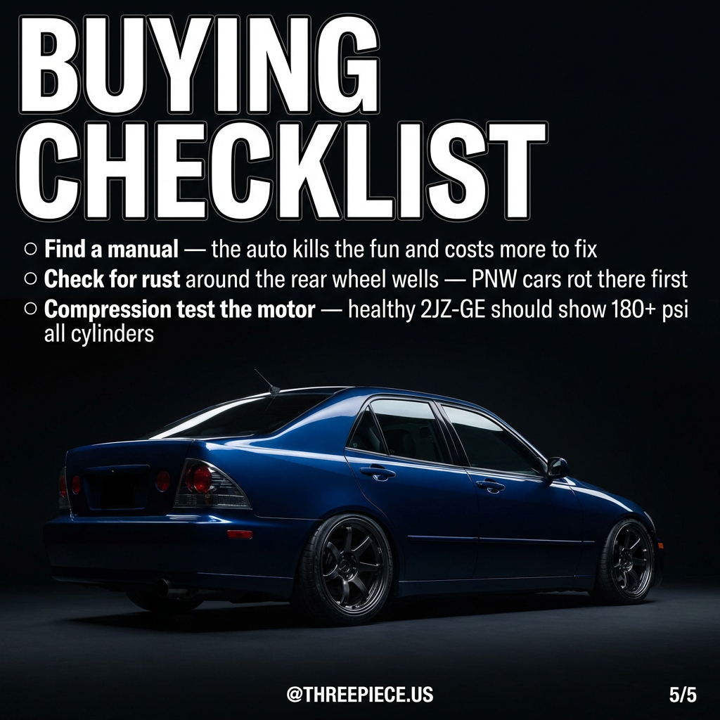 Clean IS300 example showing value proposition versus other 2JZ cars