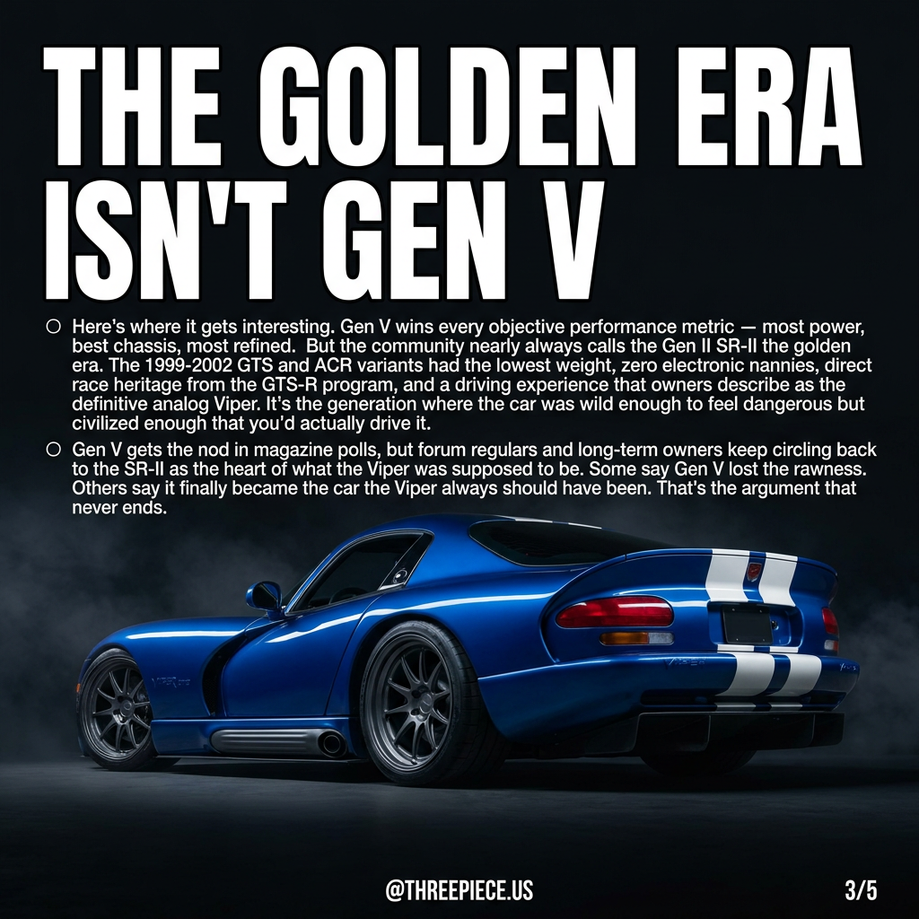 Dodge Viper GTS Gen II with double-bubble roof coupe design
