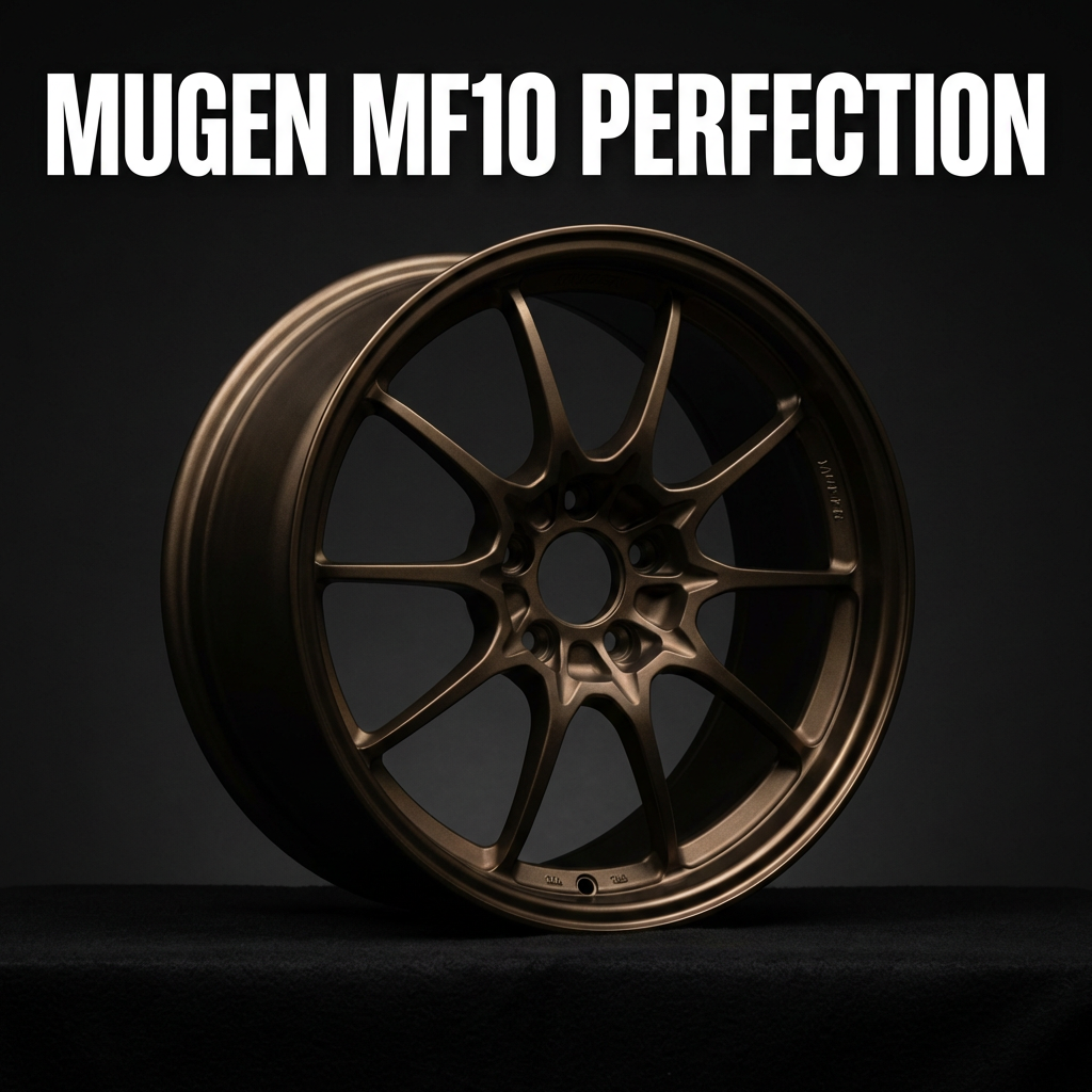Mugen MF10 wheels 17x7 and 17x8 staggered setup on Honda S2000 AP2