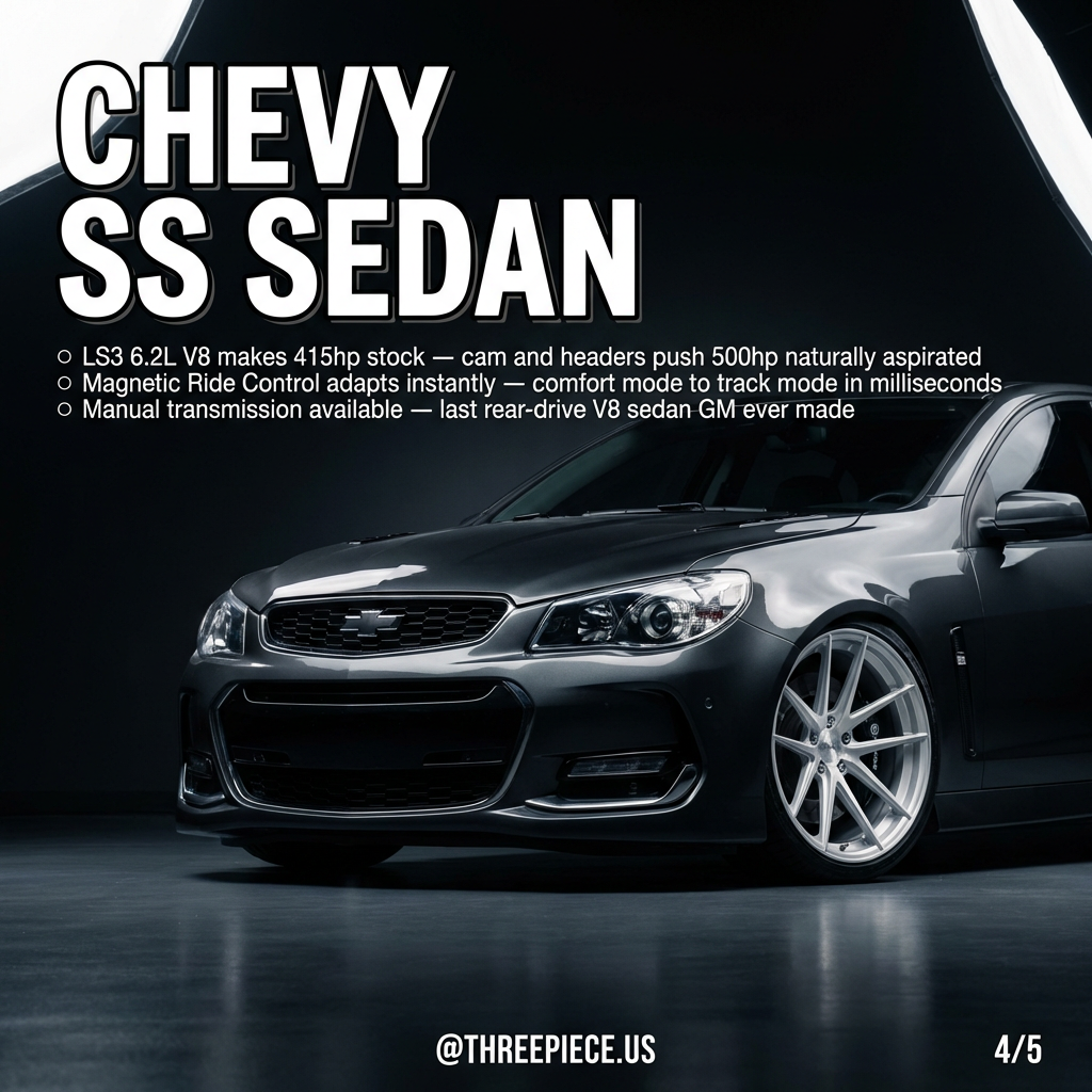 Chevrolet SS sedan LS3 V8 manual transmission