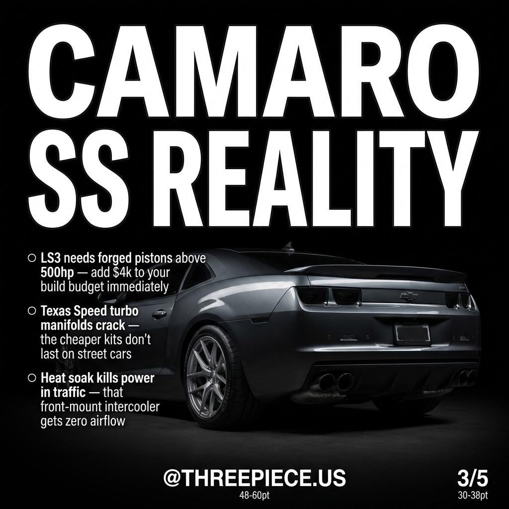 Camaro SS LS3 engine with turbo manifold heat issues