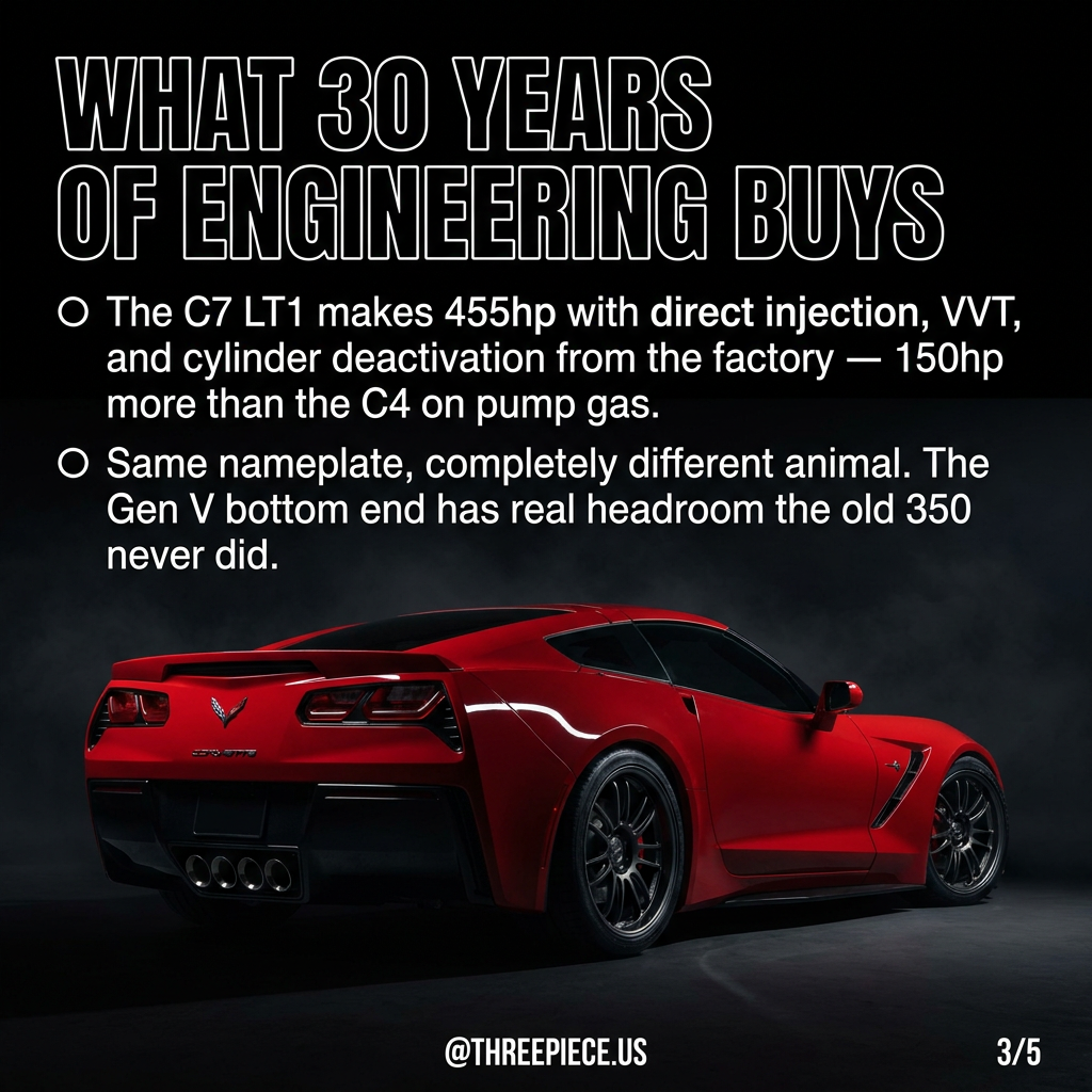C7 Corvette Stingray LT1 engine with direct injection and VVT
