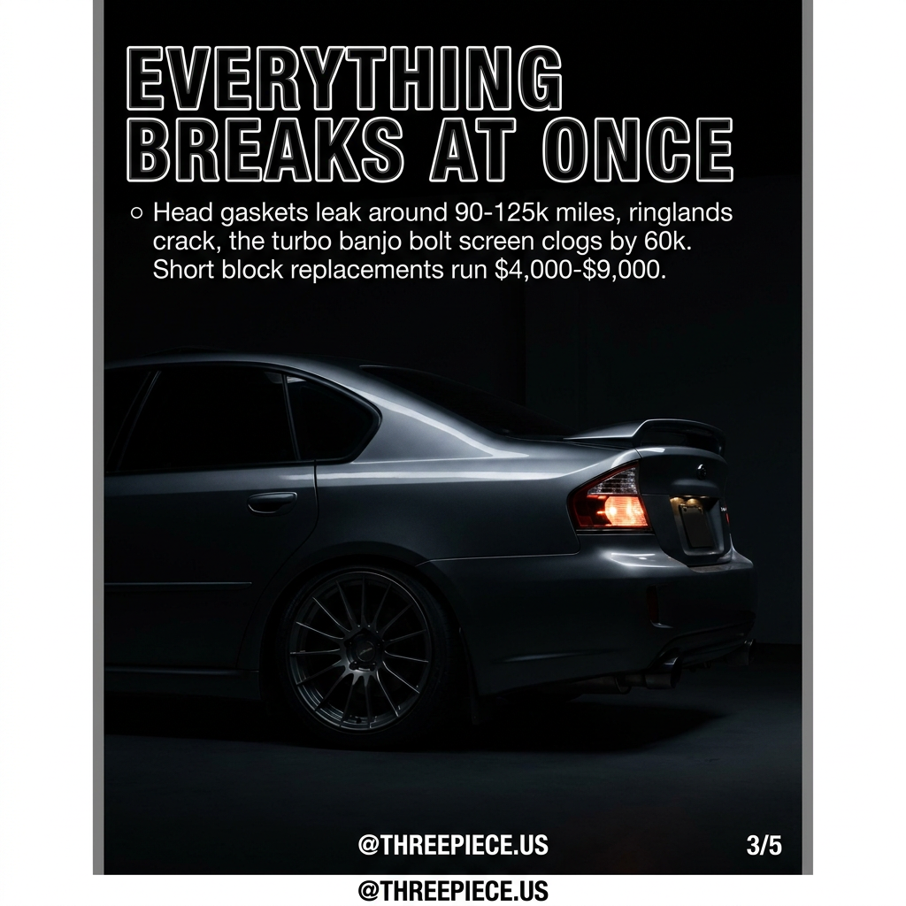 Subaru Legacy Spec B drivetrain and center differential diagram