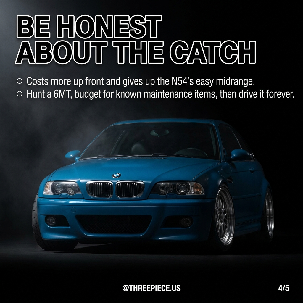 BMW E46 M3 buyer checklist: rod bearings, rear subframe, six-speed manual