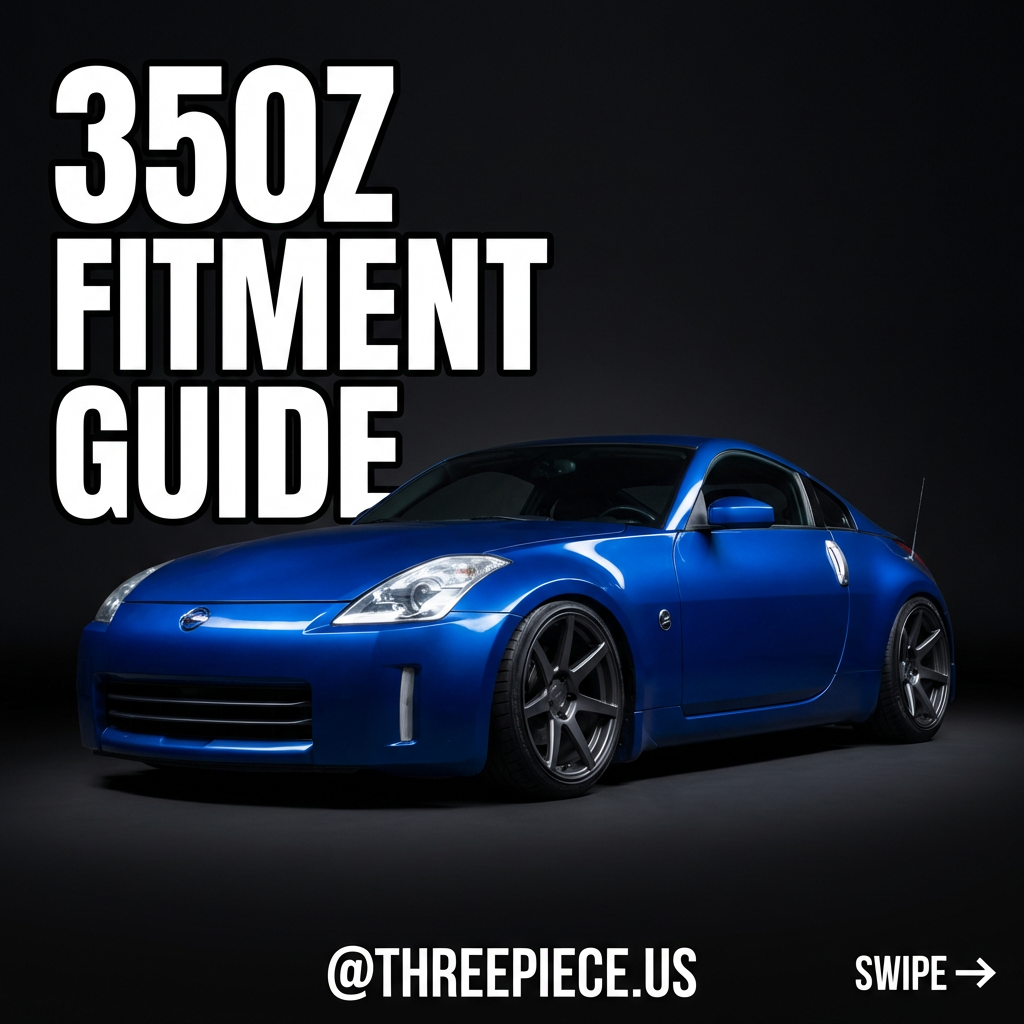 Nissan 350Z Z33 wheel fitment guide specifications