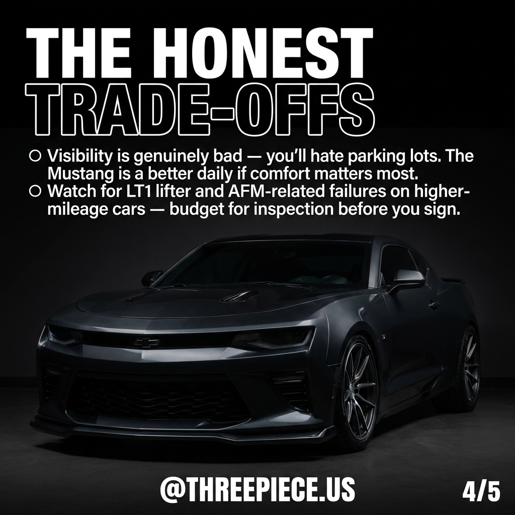 Camaro SS LT1 AFM lifter failure and visibility trade-offs before buying