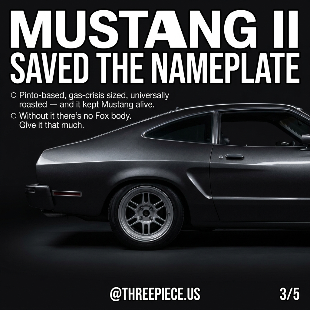 Ford Mustang II second generation that kept the nameplate alive