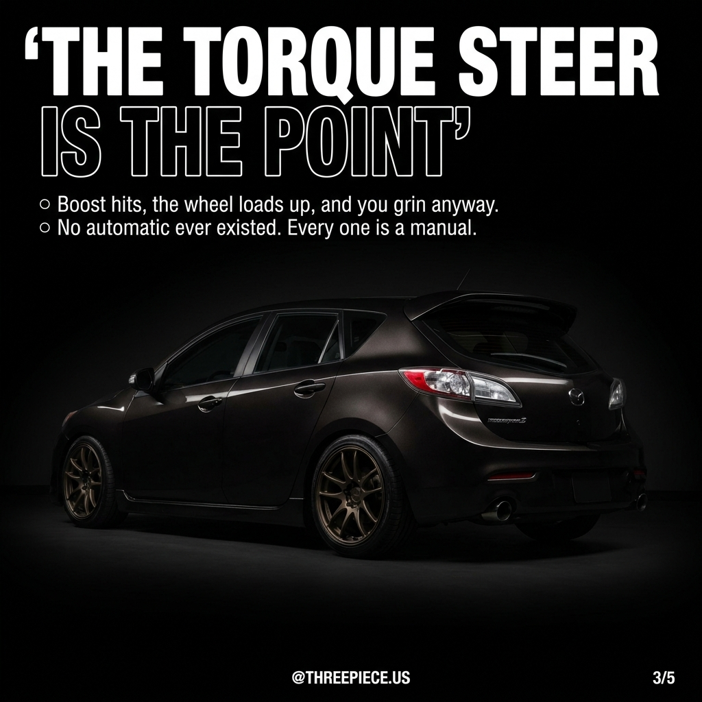 Mazdaspeed3 MZR DISI 2.3 turbo engine bay during a fueling inspection