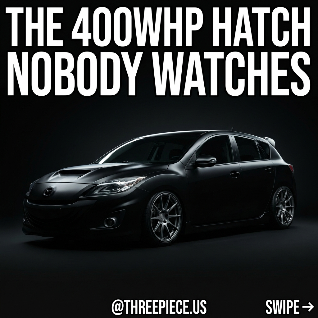 Mazdaspeed3 MZR DISI turbo hatchback sleeper build on aftermarket wheels