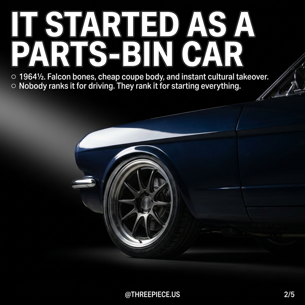 1964 1/2 Ford Mustang first generation parts-bin origins