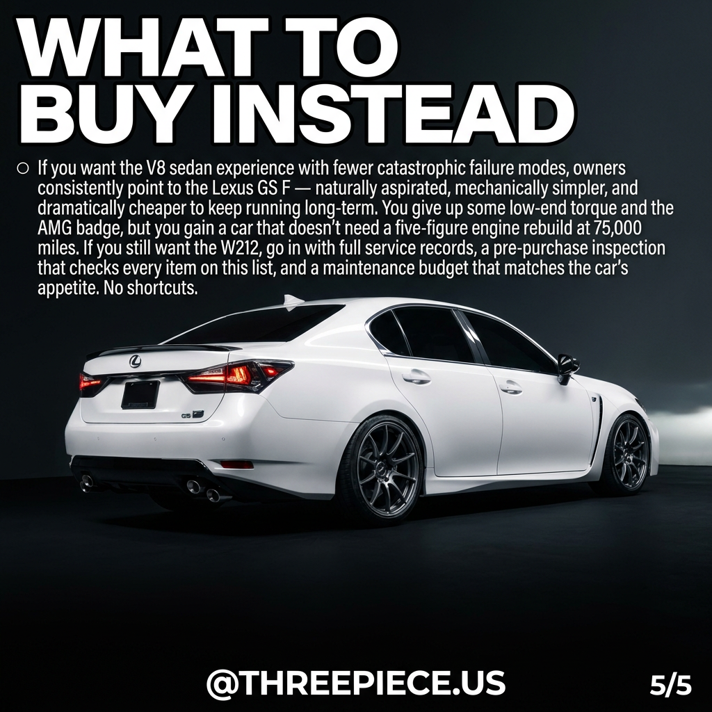 Lexus GS F alternative to W212 E63 AMG with naturally aspirated V8