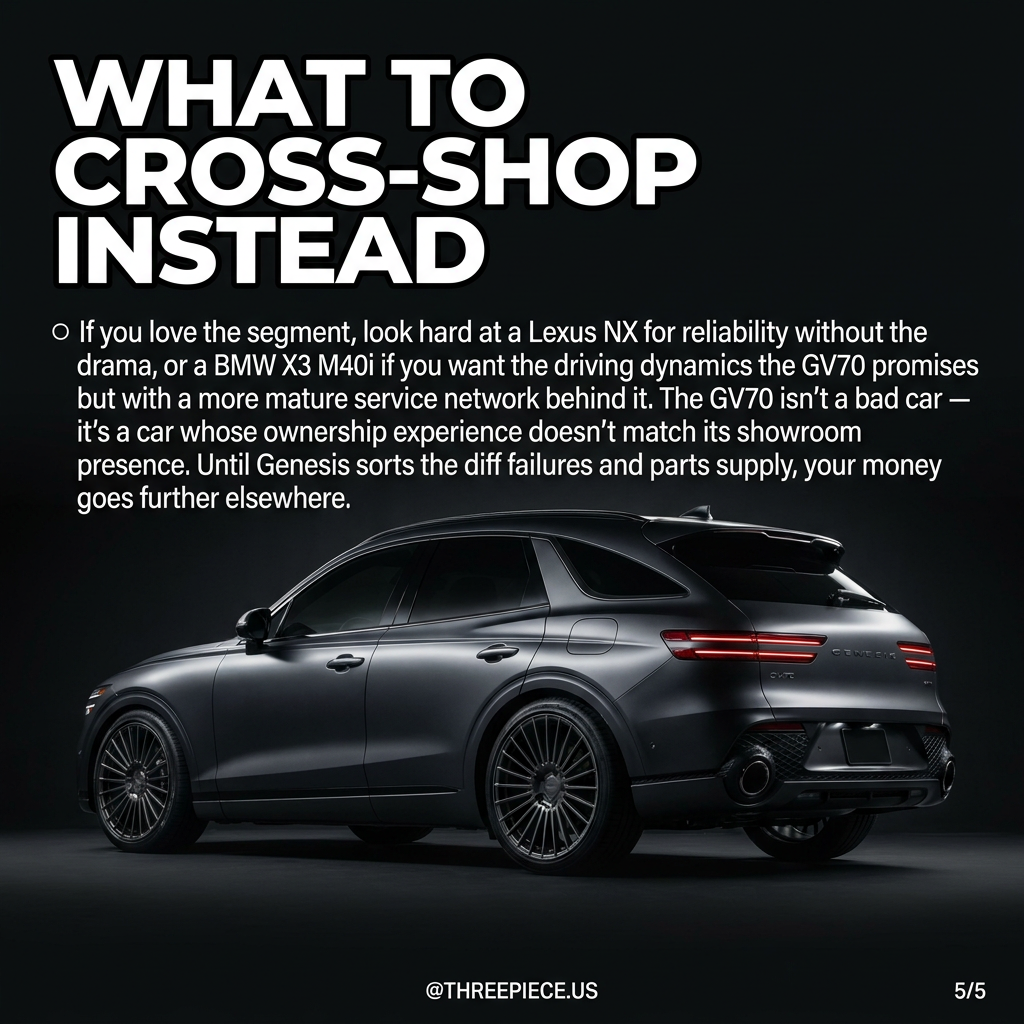 BMW X3 M40i and Lexus NX as alternatives to the Genesis GV70