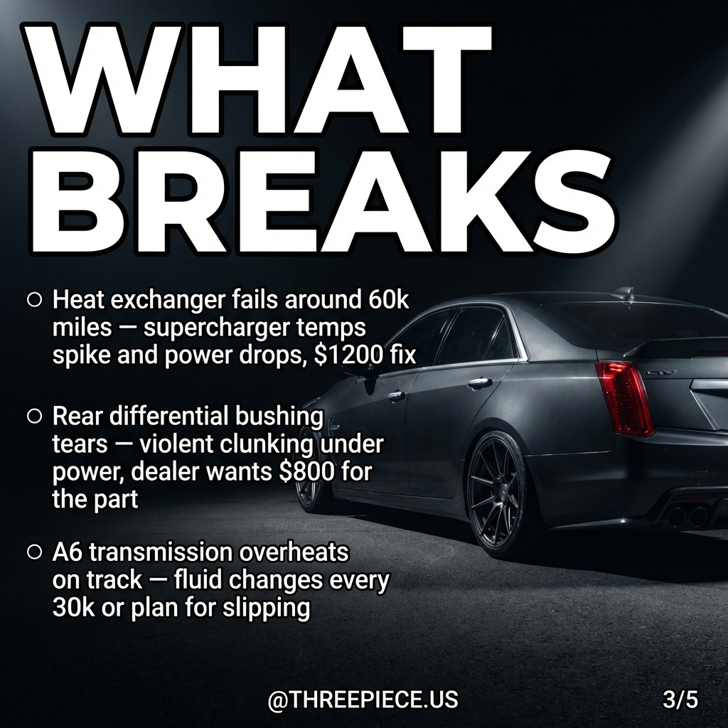 Cadillac CTS-V heat exchanger failure symptoms