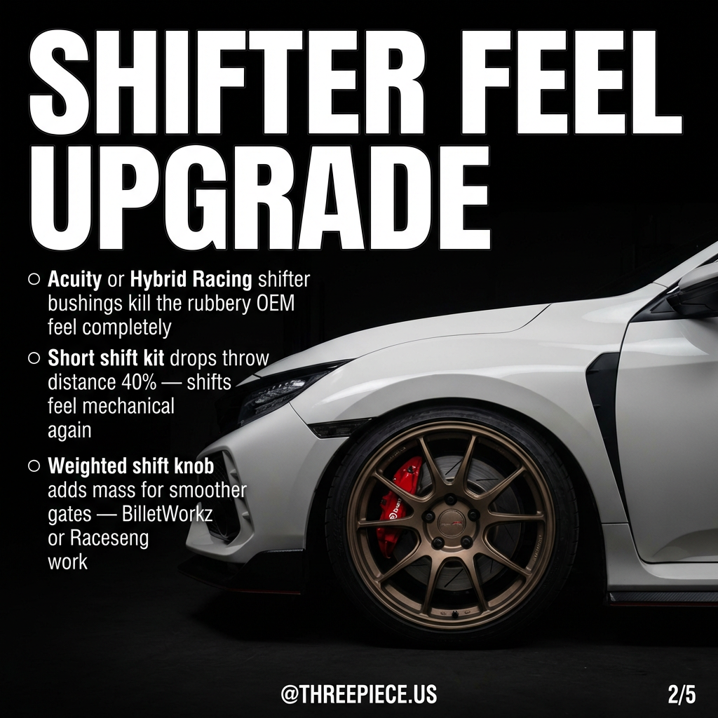 FK8 Type R shifter bushing kit installation precision