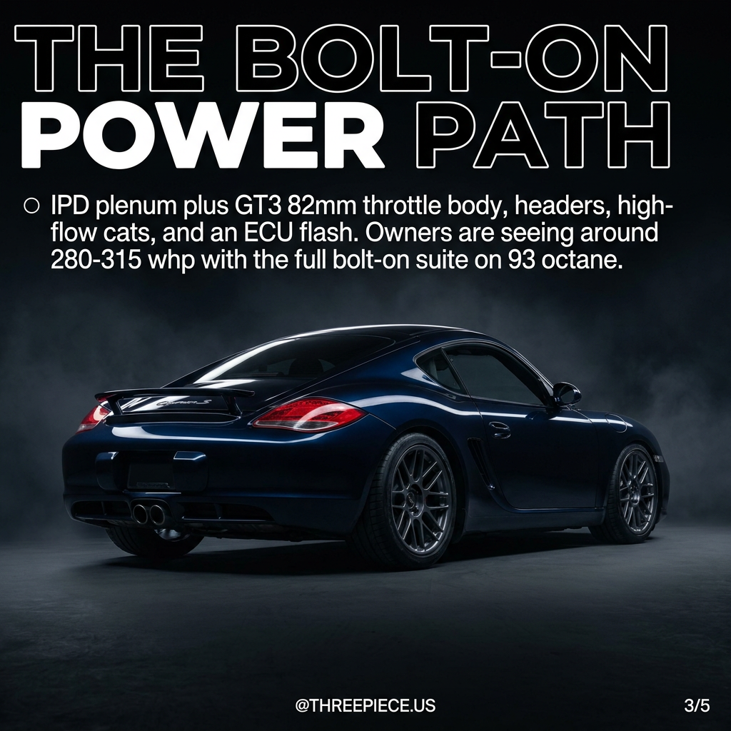987 Cayman S bolt-on modifications including IPD plenum and headers