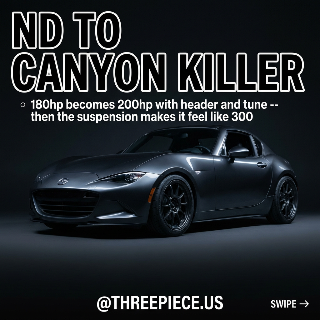 ND Miata with RPF1 wheels and performance modifications