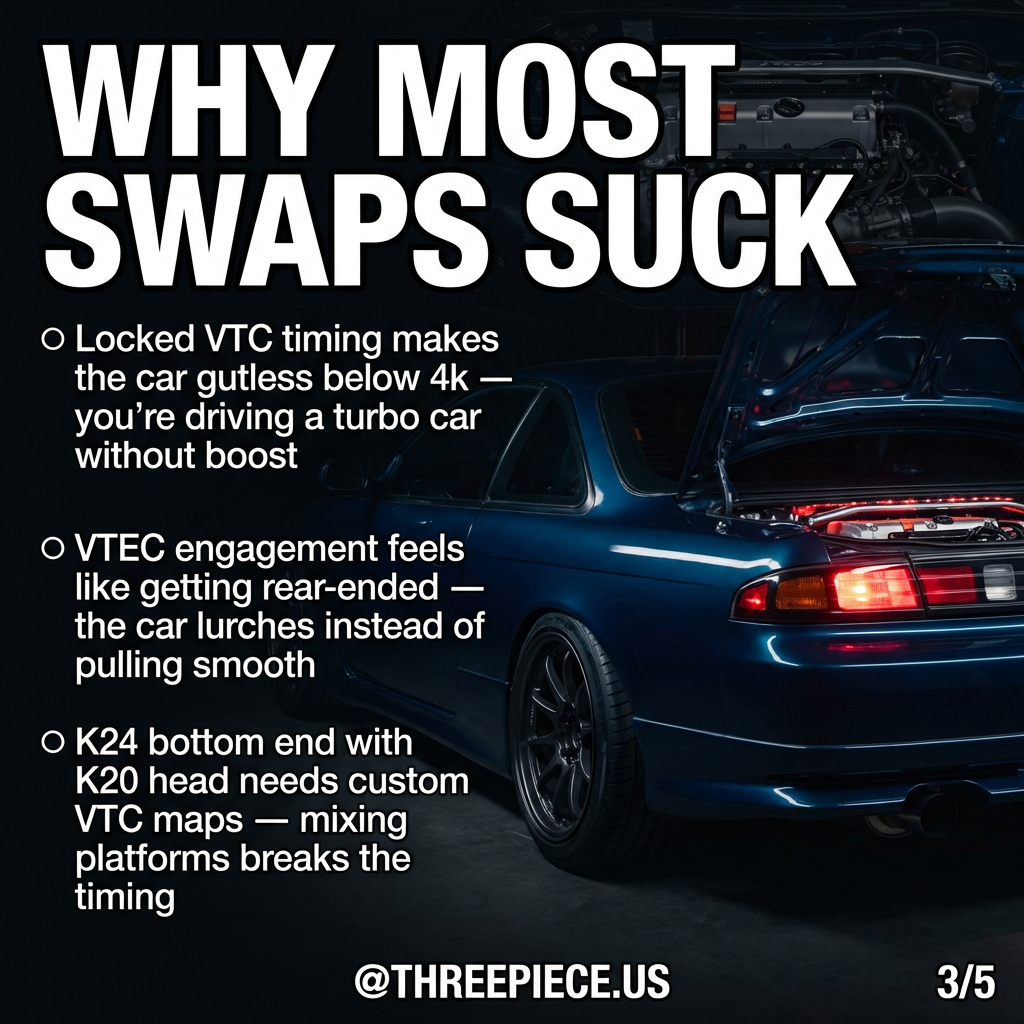 VTC timing advance curve K20 K24 torque delivery S-chassis