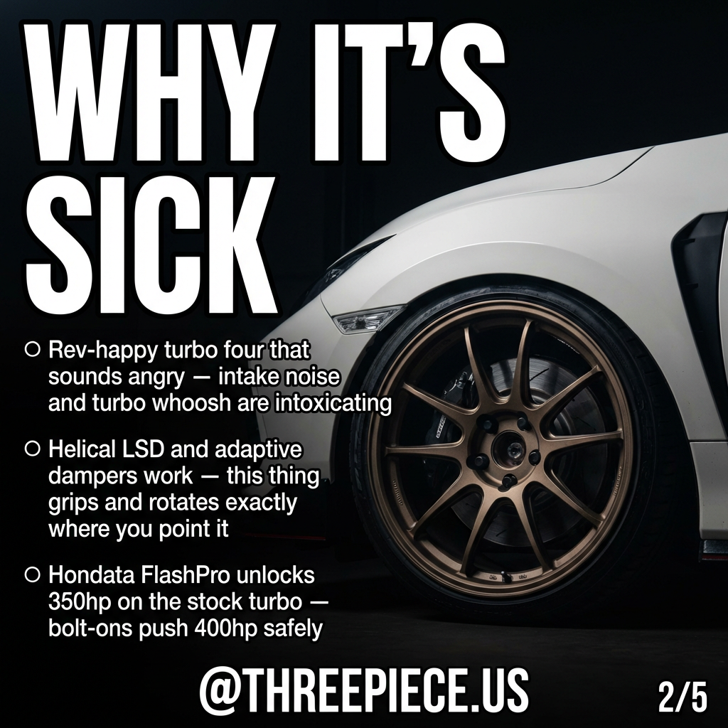 FK8 Type R engine specifications and performance data