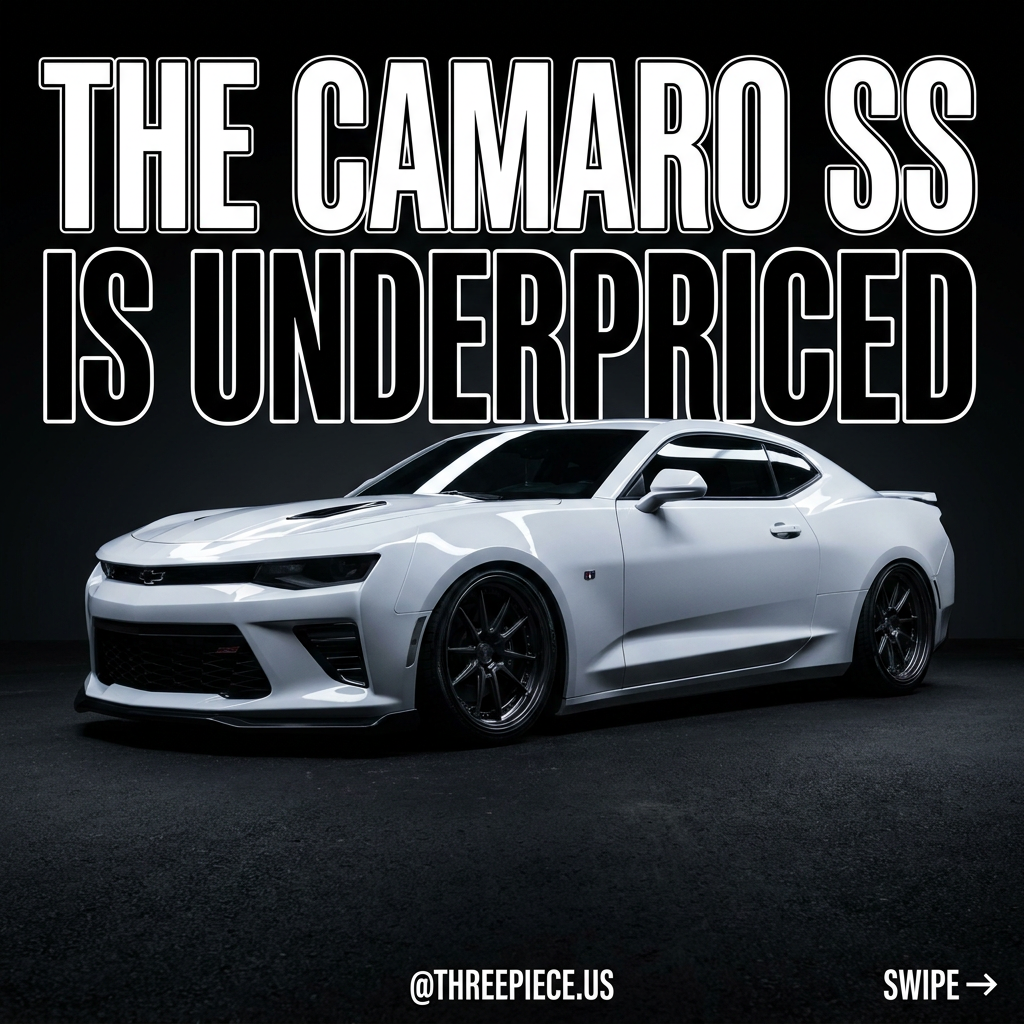 Chevy Camaro SS 6th gen underpriced V8 coupe compared to Ford Mustang GT