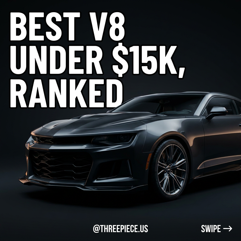 Best V8 cars under 15K ranked including Coyote Mustang GT, C5 Corvette, and Pontiac GTO