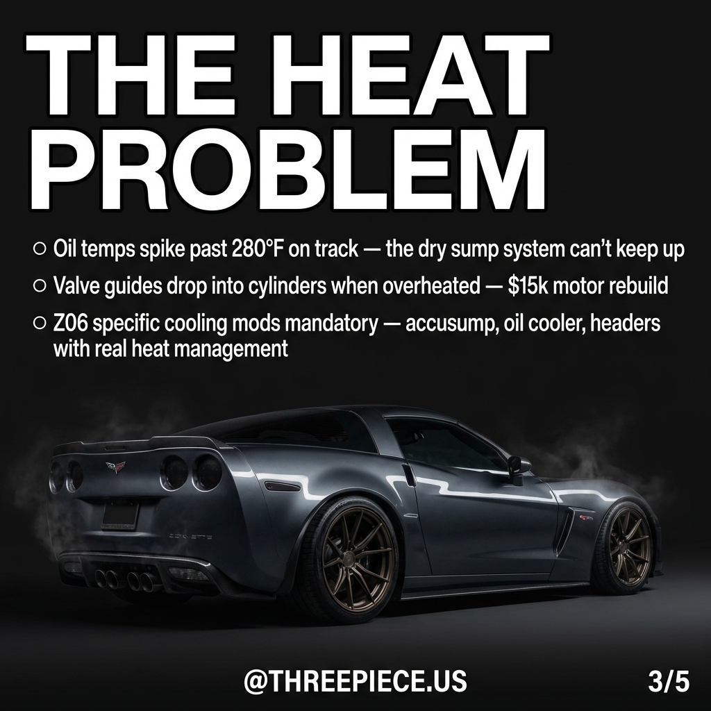 LS7 engine overheating damage and valve guide failure