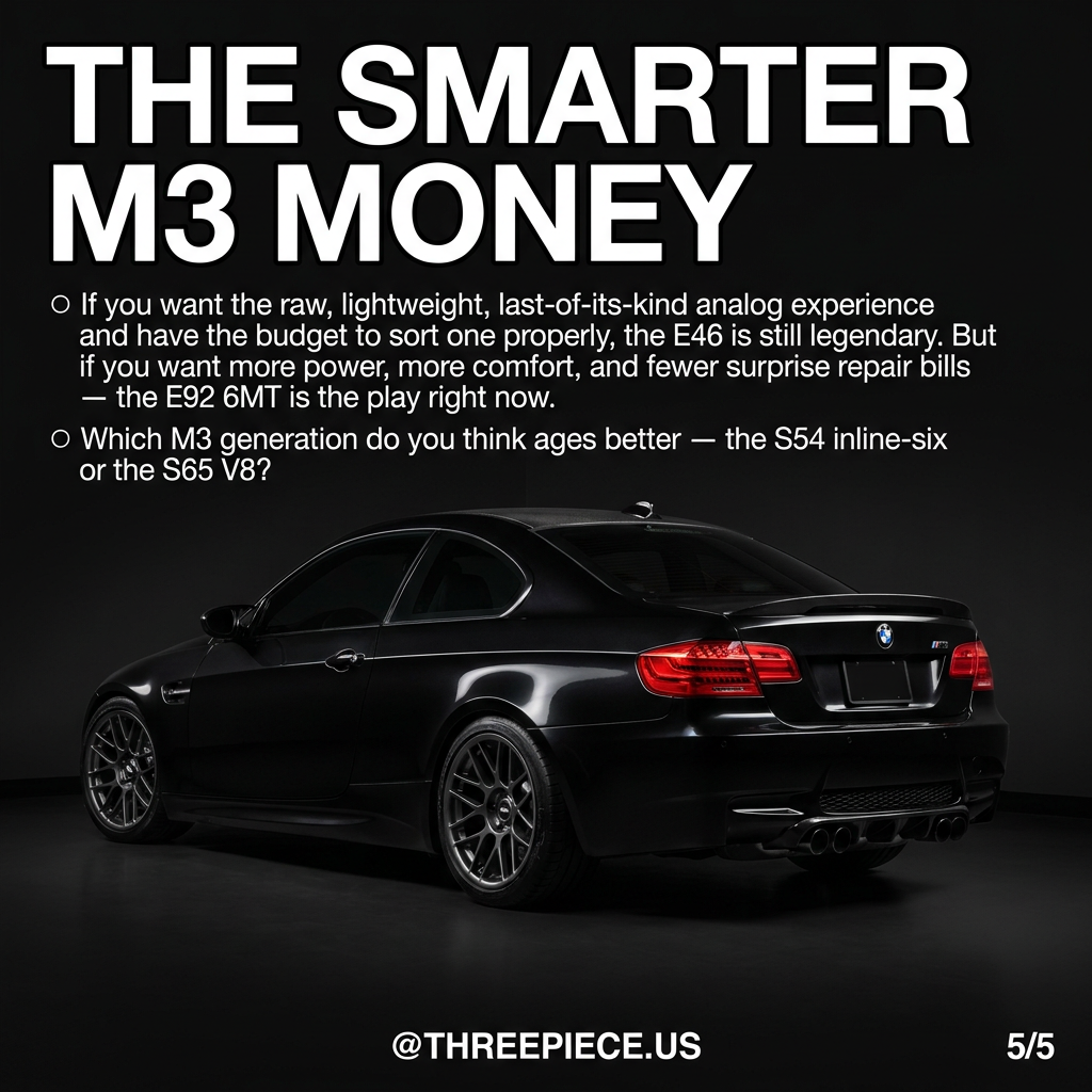BMW E92 M3 6MT with S65 V8 as the smarter M3 buy over the E46