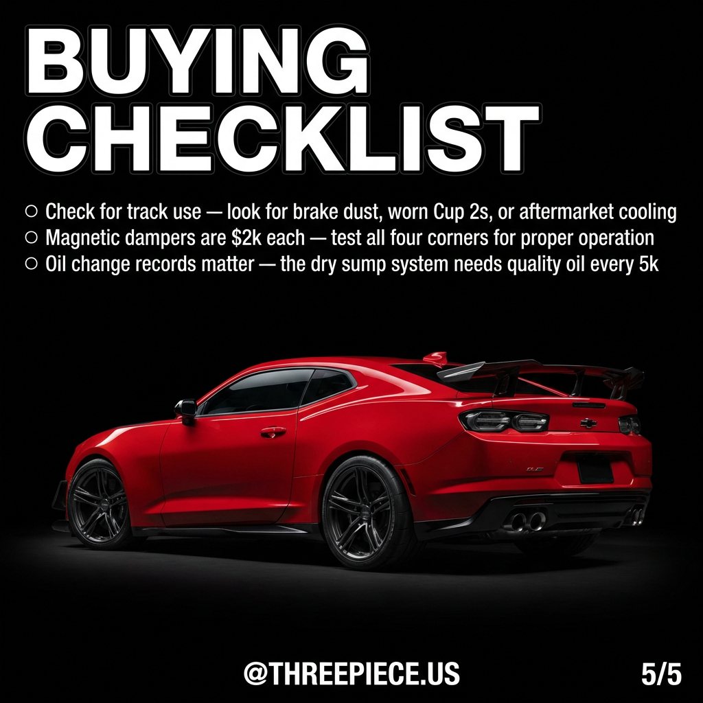 Camaro SS 1LE on track with worn brake pads and Cup 2 tires