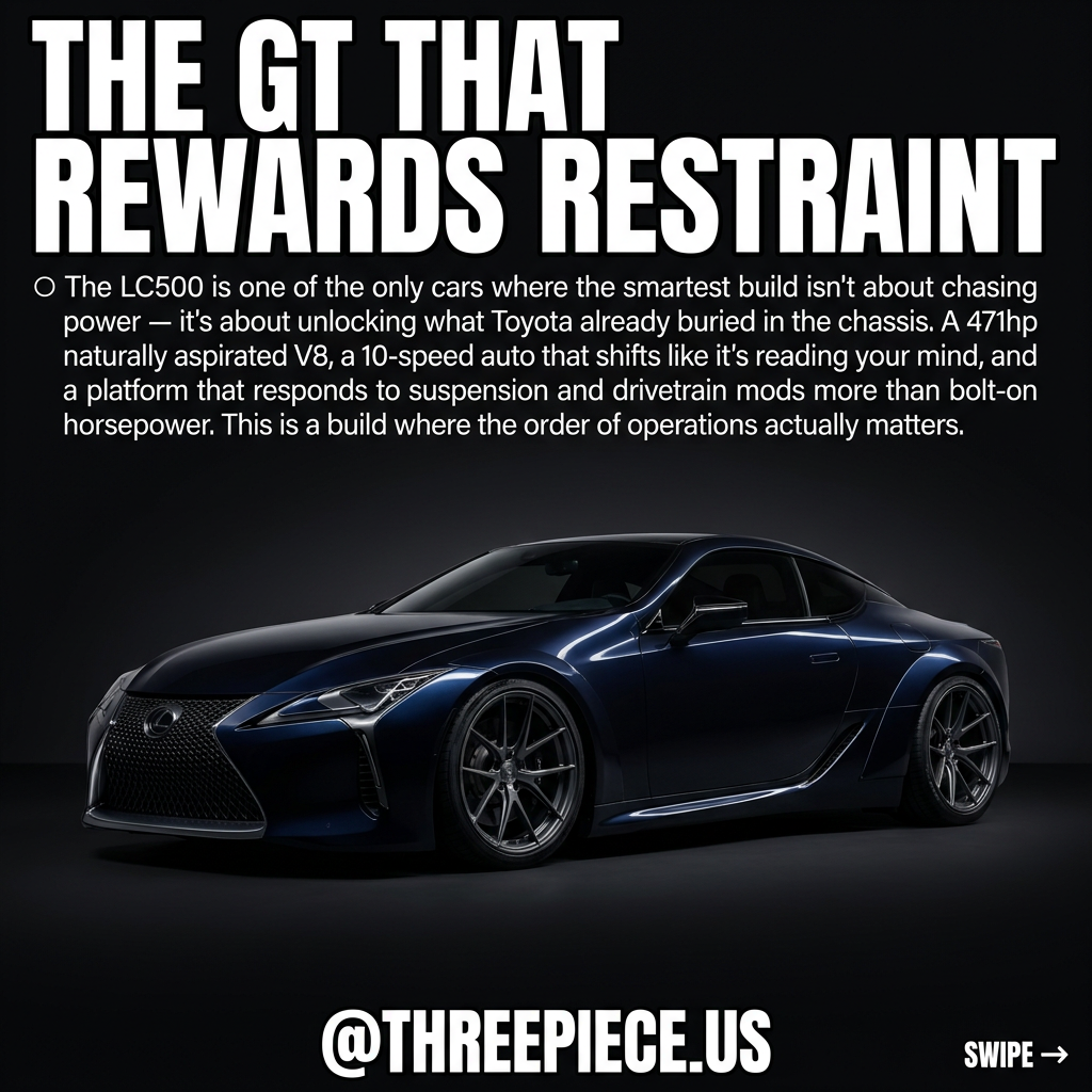 Lexus LC500 build guide overview with modified V8 GT coupe