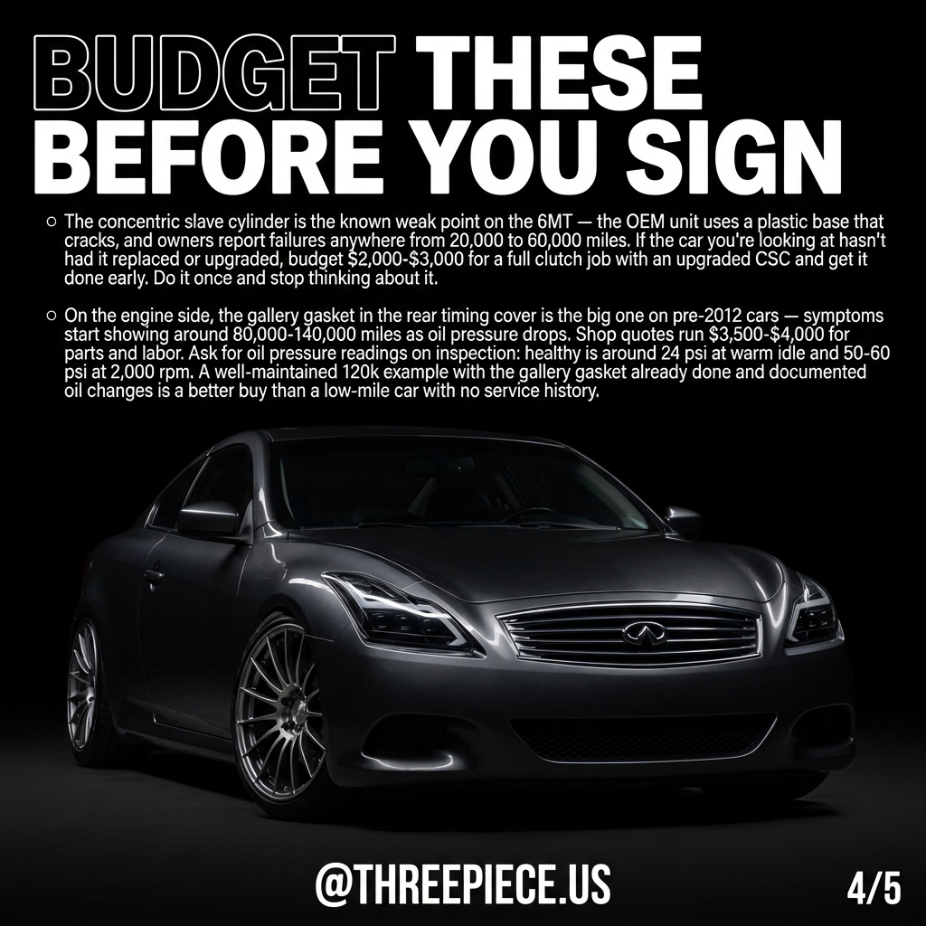 Infiniti G37 Sport 6MT rear three-quarter showing sport suspension and rear differential
