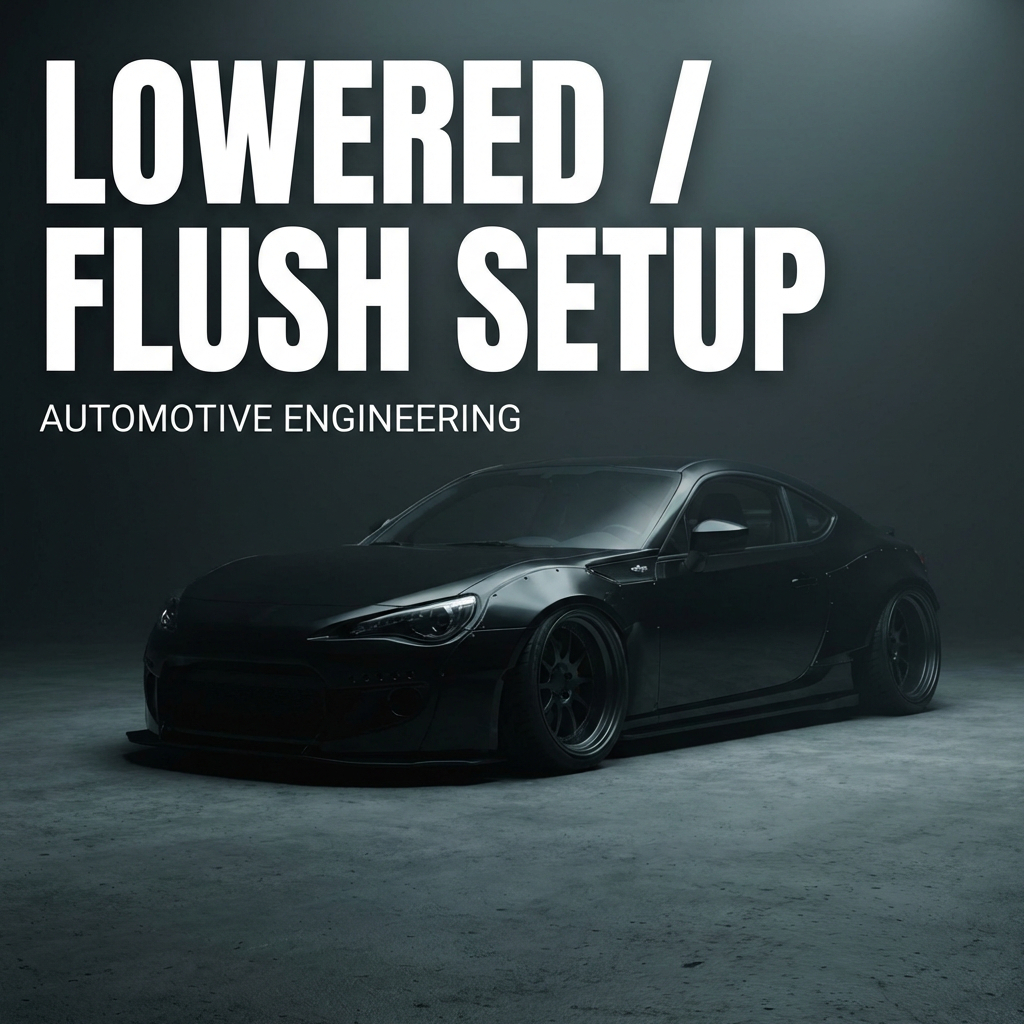 370Z with conservative wheel fitment on stock suspension