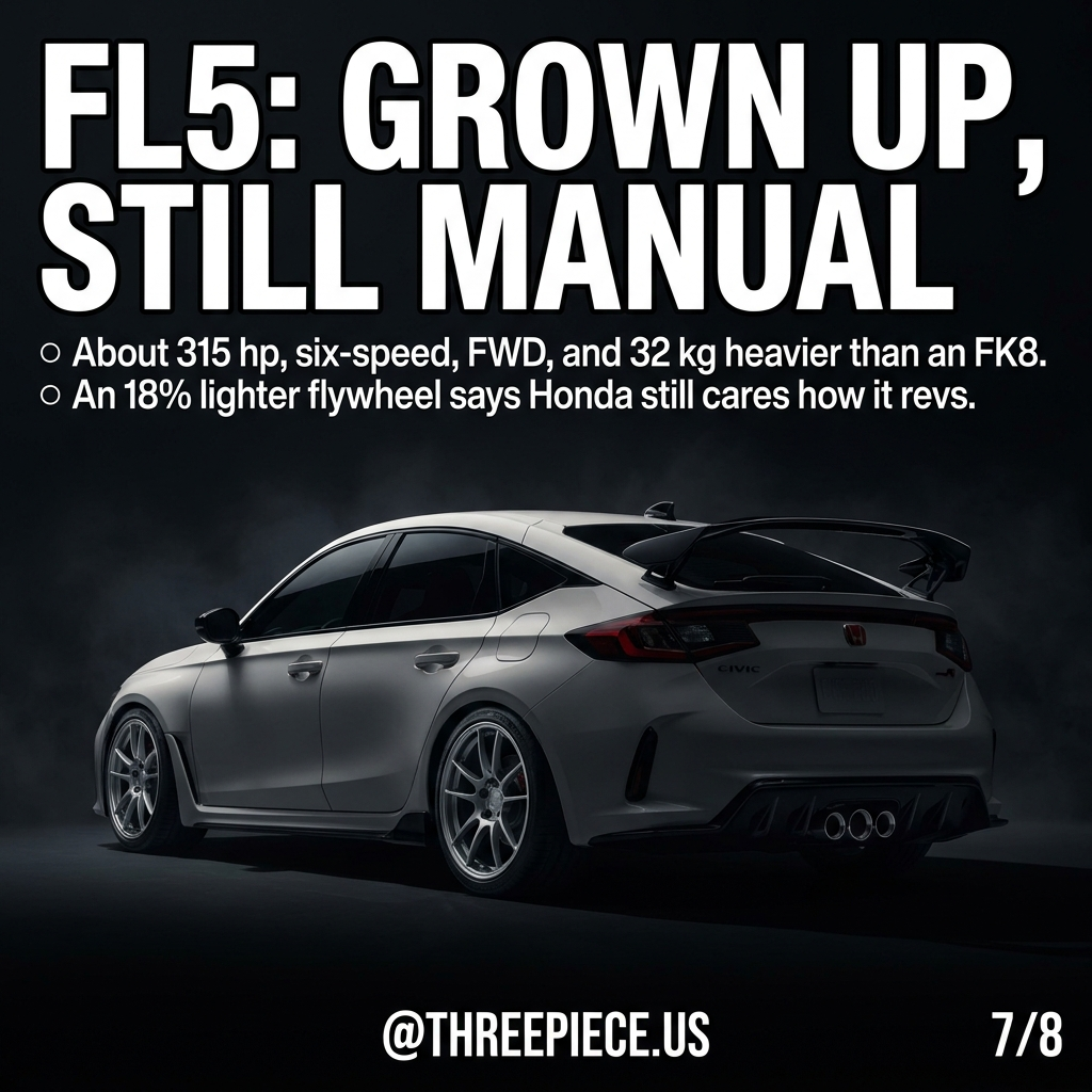 2023 Honda Civic Type R FL5 with factory 19 inch wheels