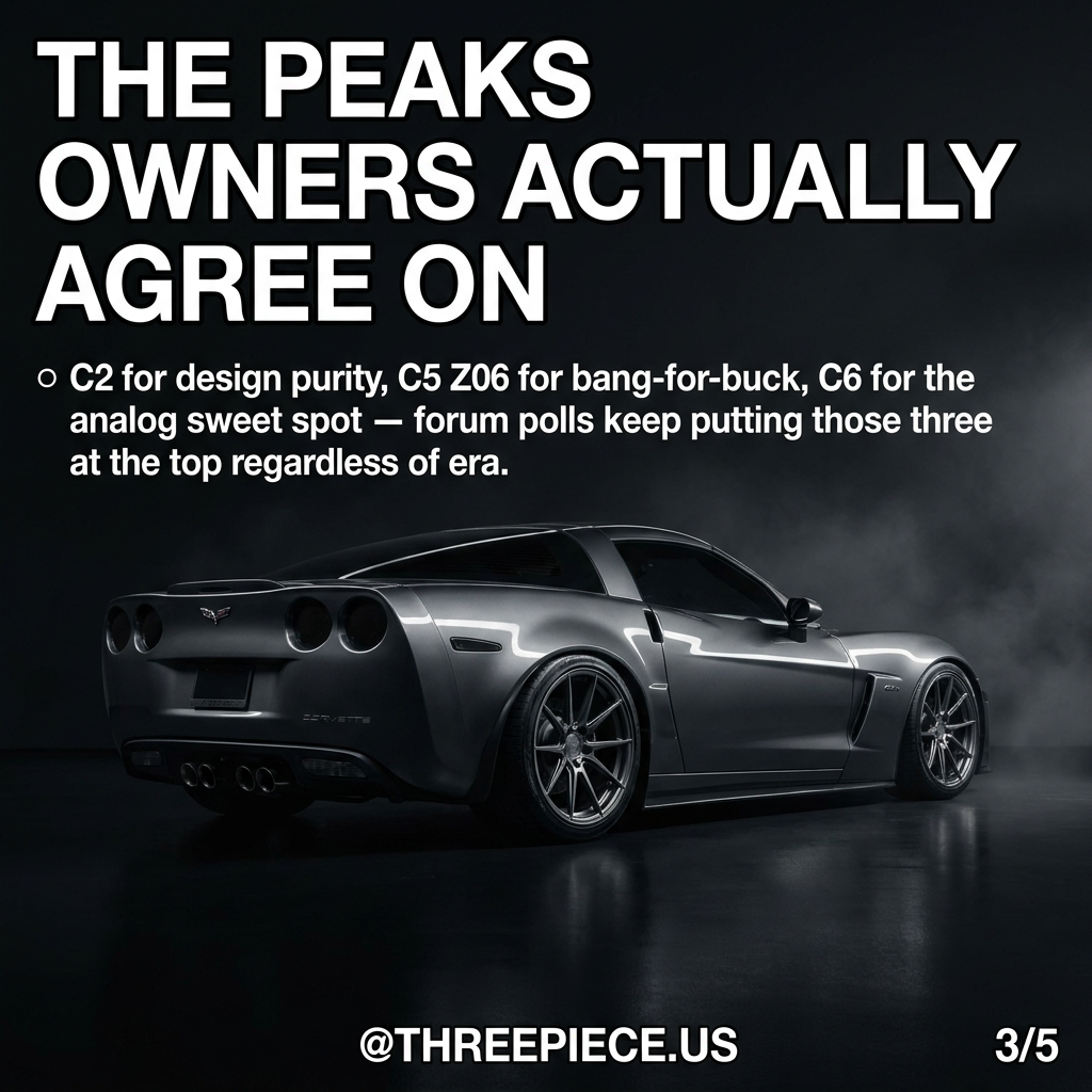 Corvette C3 Mako Shark and C4 ZR-1 generation comparison