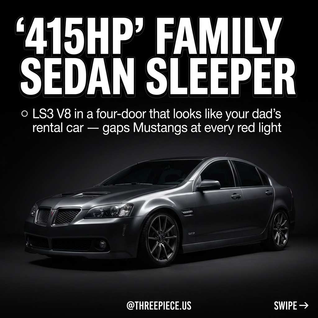 Pontiac G8 GXP with LS3 V8 engine bay performance sedan