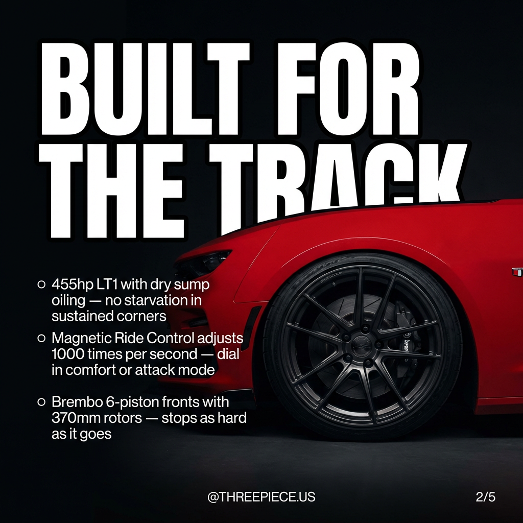 Camaro SS 1LE magnetic dampers and Brembo brake system