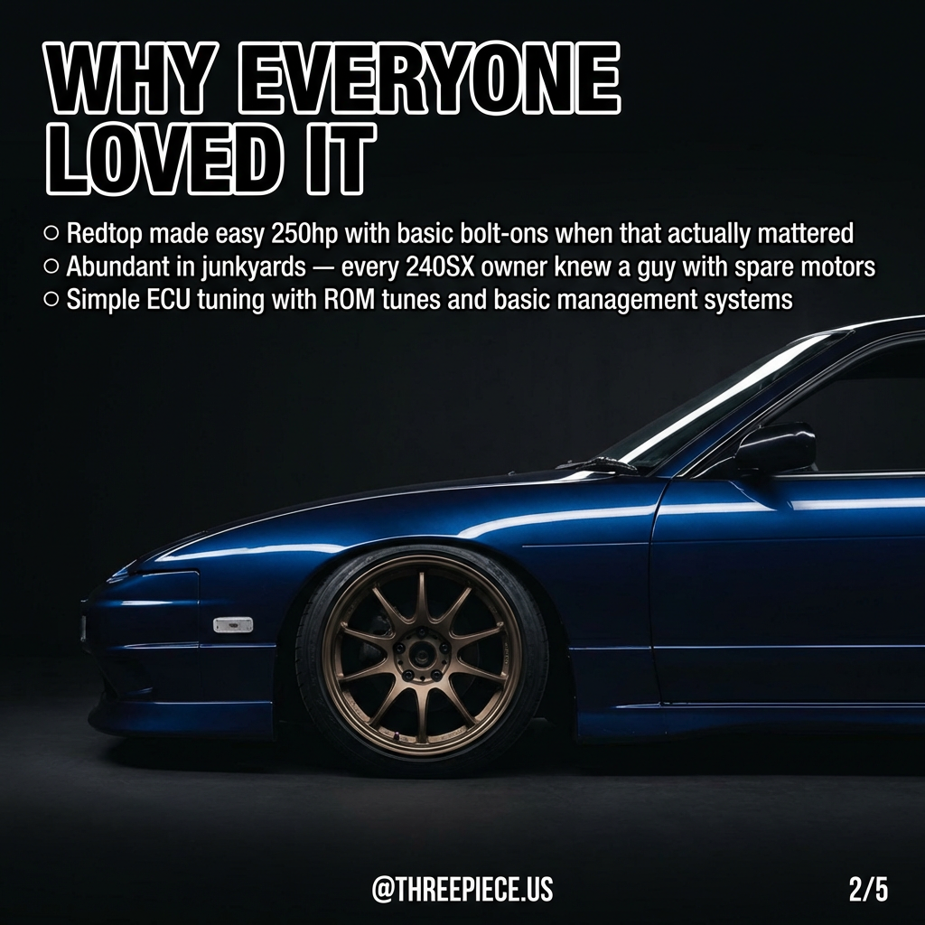 SR20DET redtop engine with basic bolt-on modifications