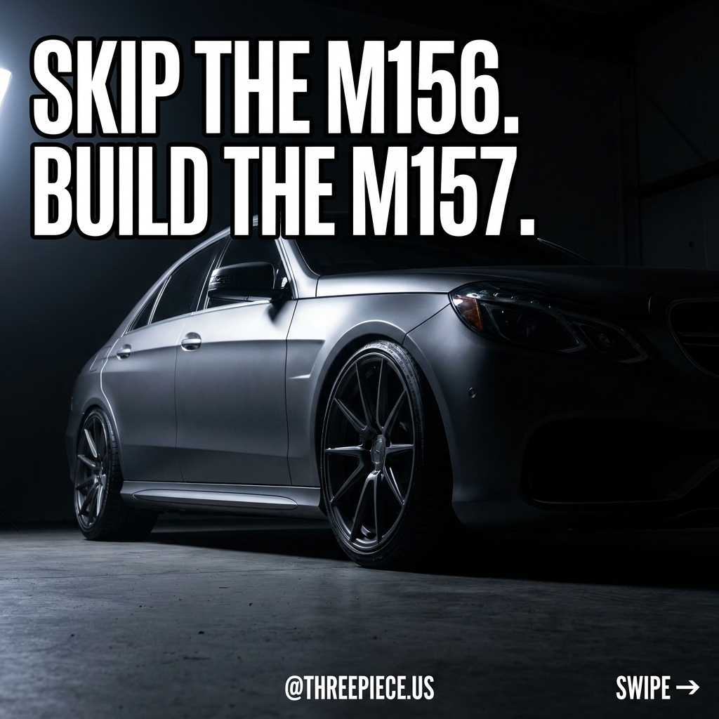 Mercedes W212 E63 AMG build guide - skip the M156 and build the M157 biturbo