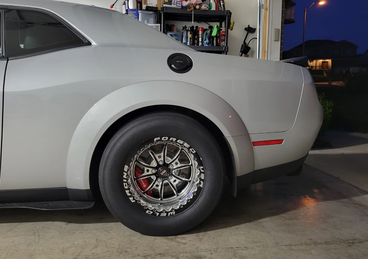 widebody challenger drag wheels tires