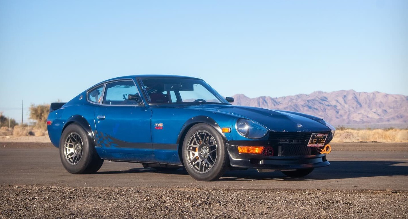 Datsun on D5 drag wheels