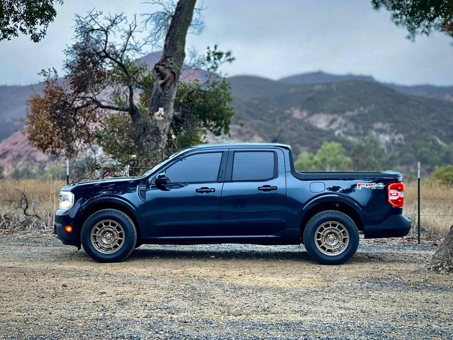 Ford Maverick with aftermarket wheels — 5x108mm fitment
