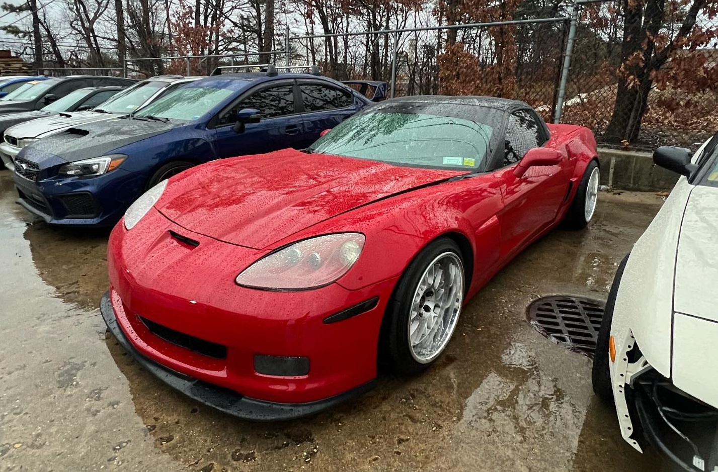 c6 Chevy corvette on work vs-xx wheels