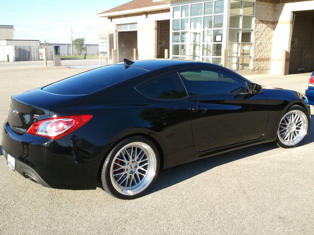 genesis coupe on 20-inch wheels