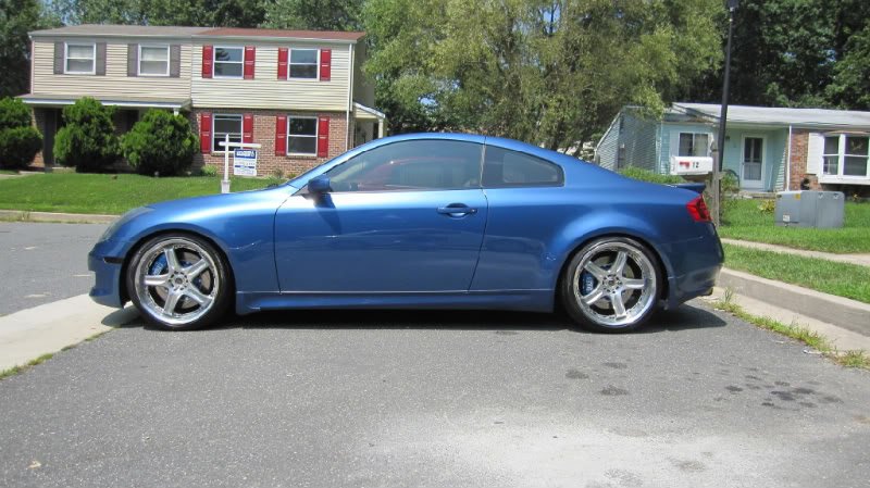Infiniti G35 coupe on Volk GT-C 20-inch wheels
