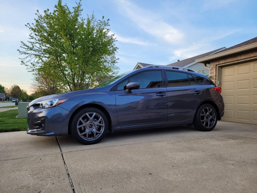 Subaru Impreza Wheel Fitment Guide (2017-2022) Subaru Impreza aftermarket wheel fitment guide — 2017-2022 models with 5x100mm bolt pattern